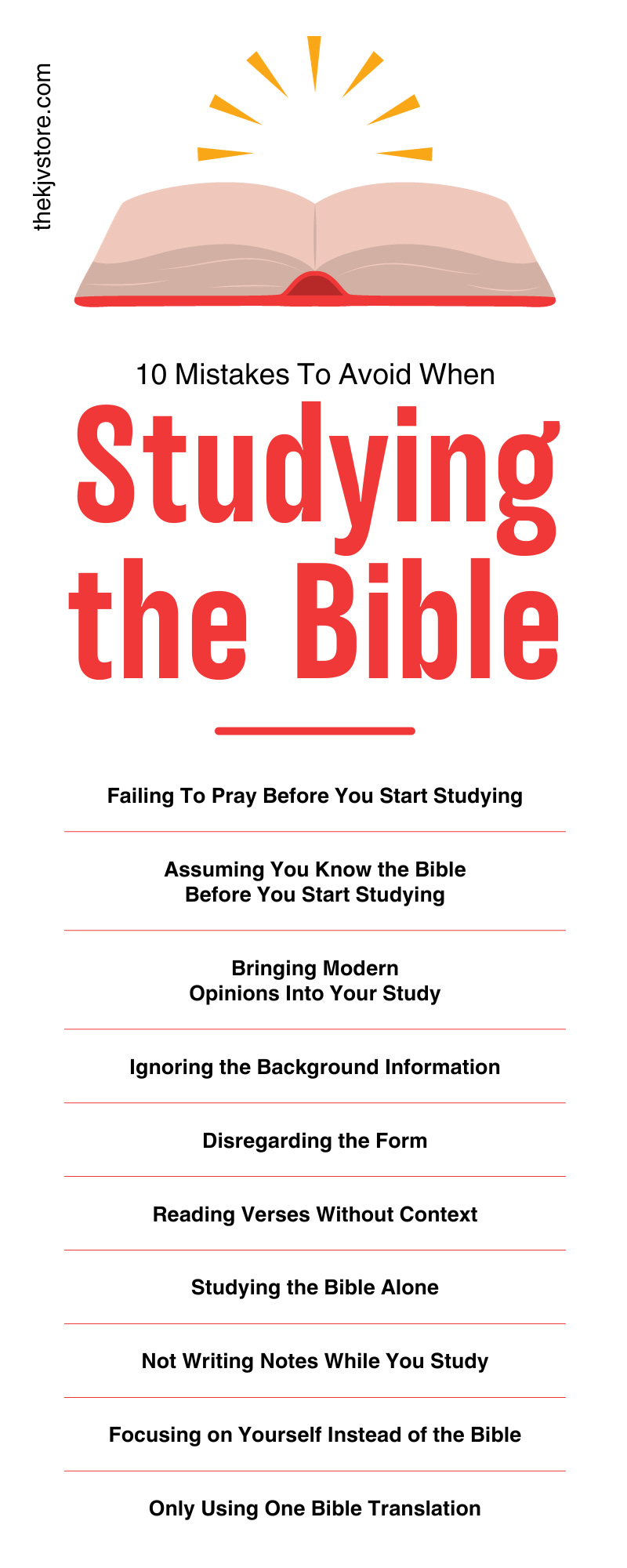 10 Mistakes To Avoid When Studying the Bible