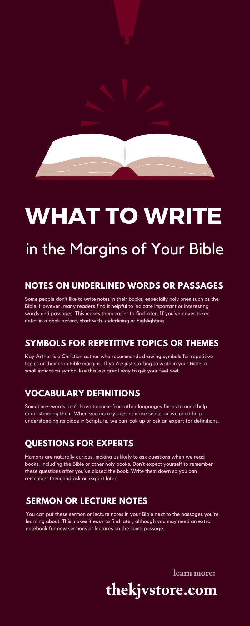 What To Write in the Margins of Your Bible